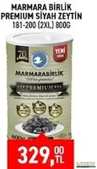 MARMARABİRLİK PREMİUM SİYAH ZEYTİN 800 G fiyat ve kampanya bilgisi